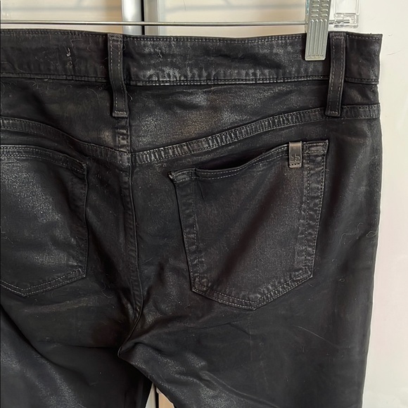 JOE’S JEANS Jet Black Coated Skinny Ankle Jeans, Size 30 - Picture 9 of 15